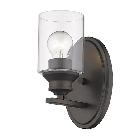Estallar 9.25 x 5 x 5.75 in. Gemma 1-Light Oil-Rubbed Bronze Sconce ES3096340